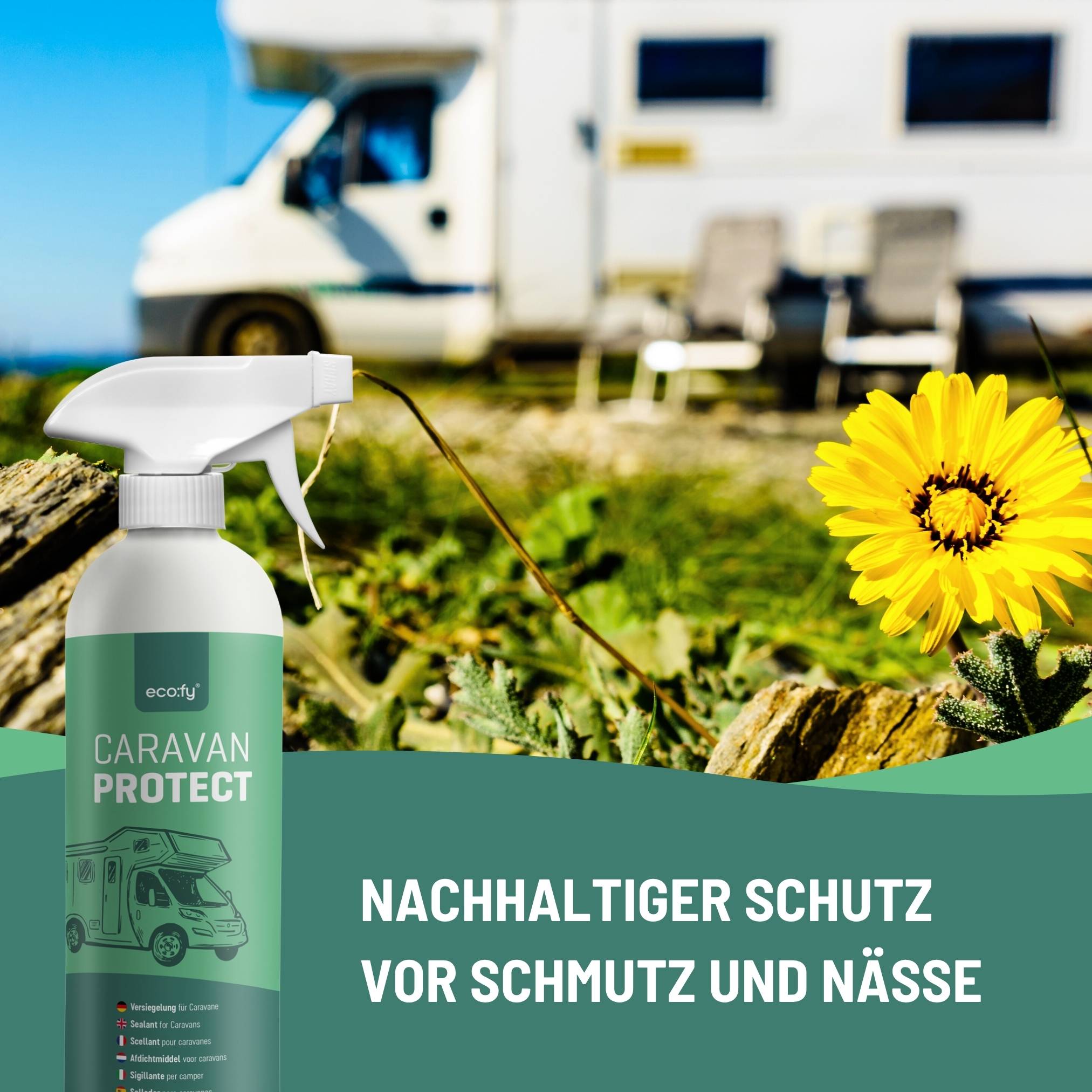 eco:fy Caravan-Versiegelung - Schutz vor Regen, Nässe und Schmutz