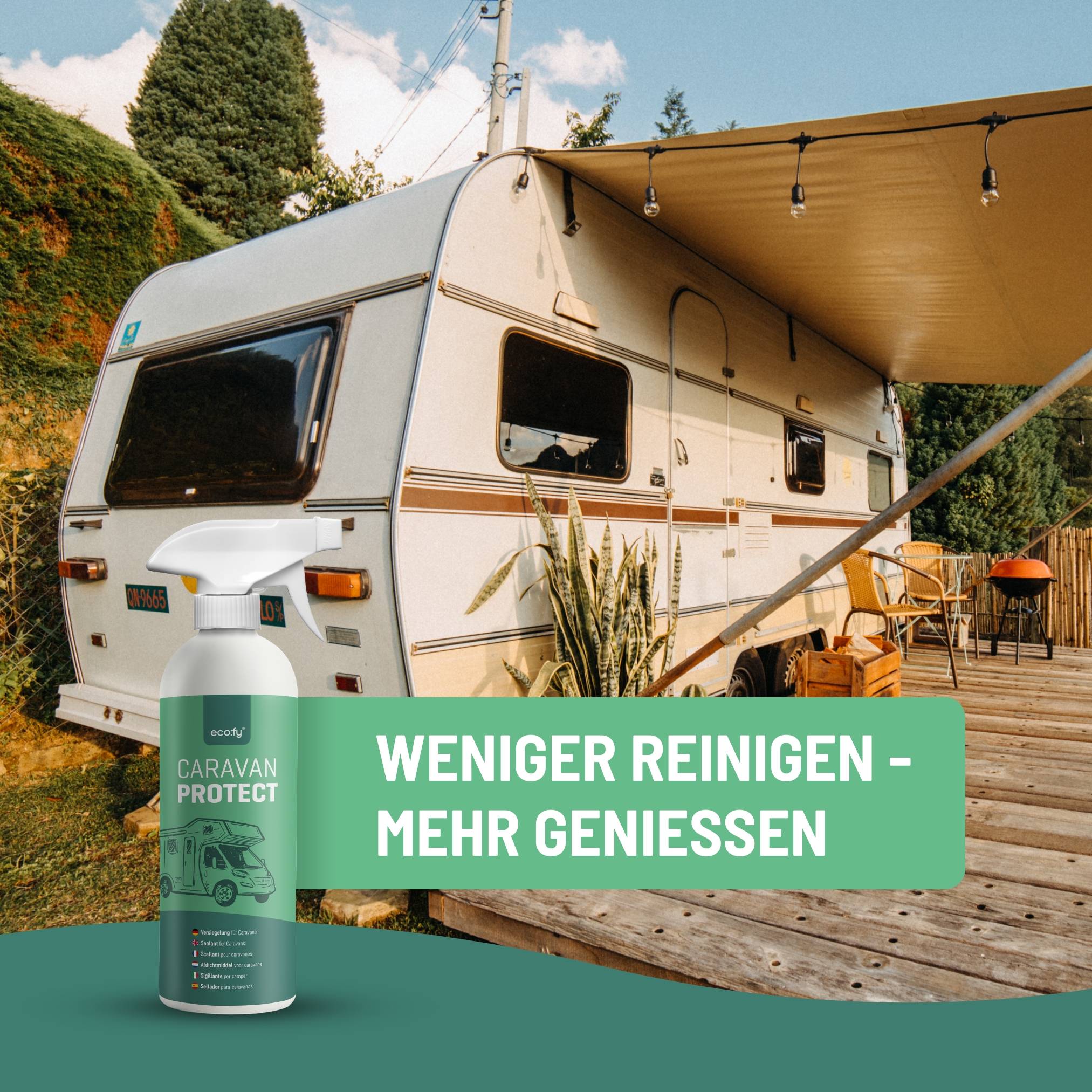 eco:fy Caravan-Versiegelung - Schutz vor Regen, Nässe und Schmutz