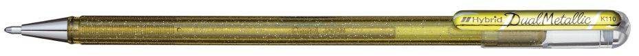 Pentel K110-DXX Hybrid Gel-Tintenroller "Dual Pen", gold
