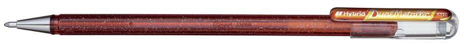 Pentel Hybrid Gel-Tintenroller "Dual Pen", orange/gelb