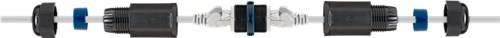 10X Goobay 79566 Outdoor (IP68) RJ45 Modularkupplung/Verbinder, CAT 6 - staub- und wasserdicht, 2x RJ45-Buchse (8P8C)