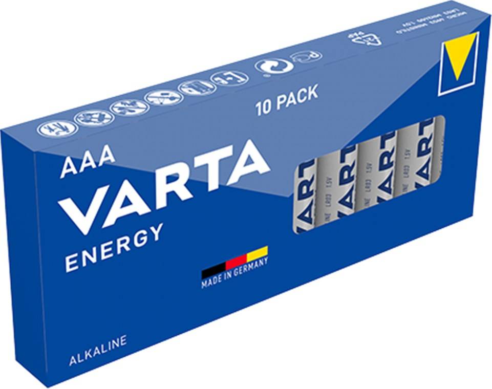 50X Varta 40870 Energy LR03/AAA (Micro) (4103) - Alkali-Mangan Batterie (Alkaline), 1,5 V