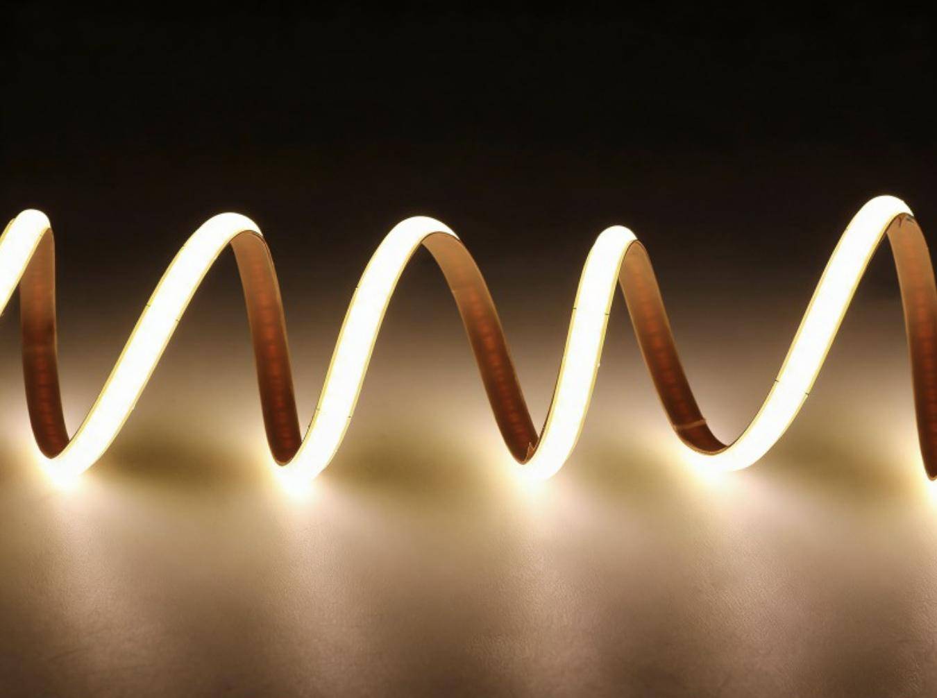 Waveshare 4000K COB-Soft-Light-Strip, einfarbig, kürzbar, 480 LEDs/m, 5m Länge, 12V - Lichtstreifenbreite: 4 mm