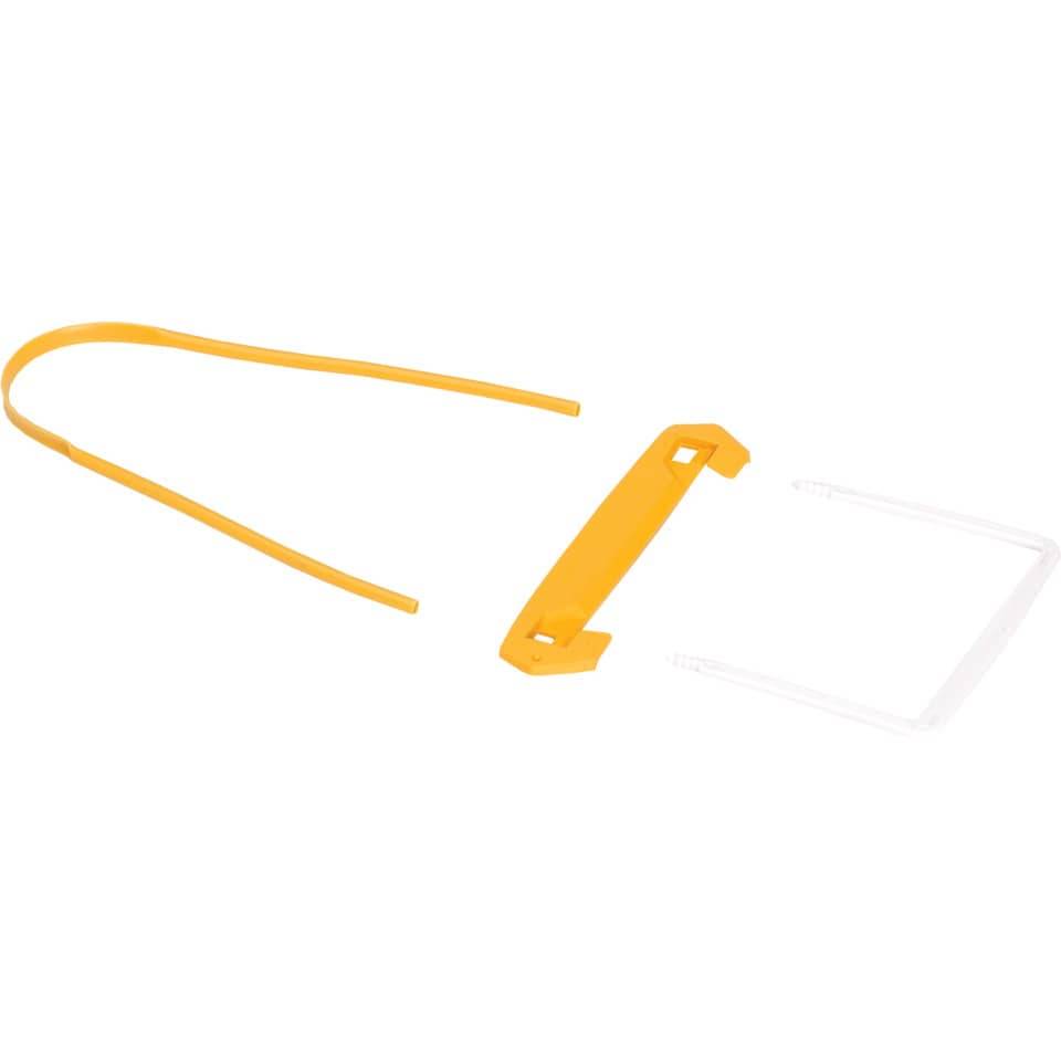 Fellowes® 1189101 Bankers Box® Archivclip Tube Clip - Kunststoff, weiß/gelb, 100er Pack