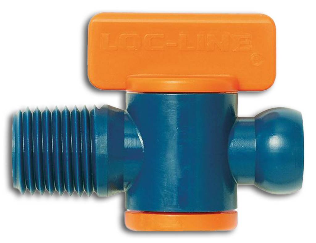 Abstellhahn mit Außengewinde für Kühlmittelschlauch 1/4"