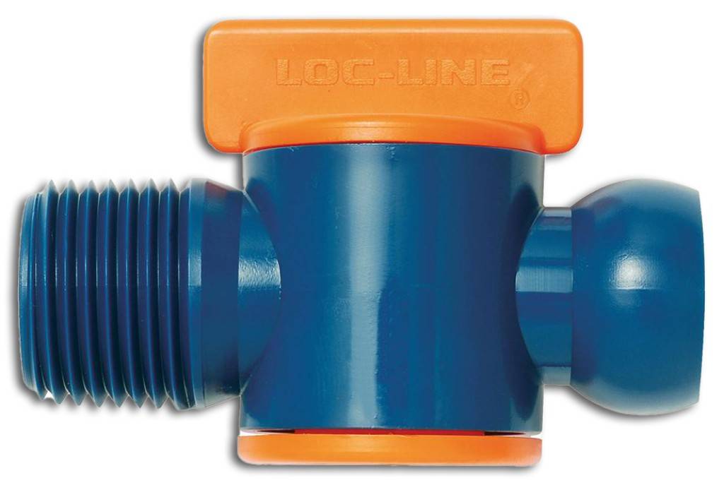Abstellhahn mit Außengewinde für Kühlmittelschlauch 1/2"