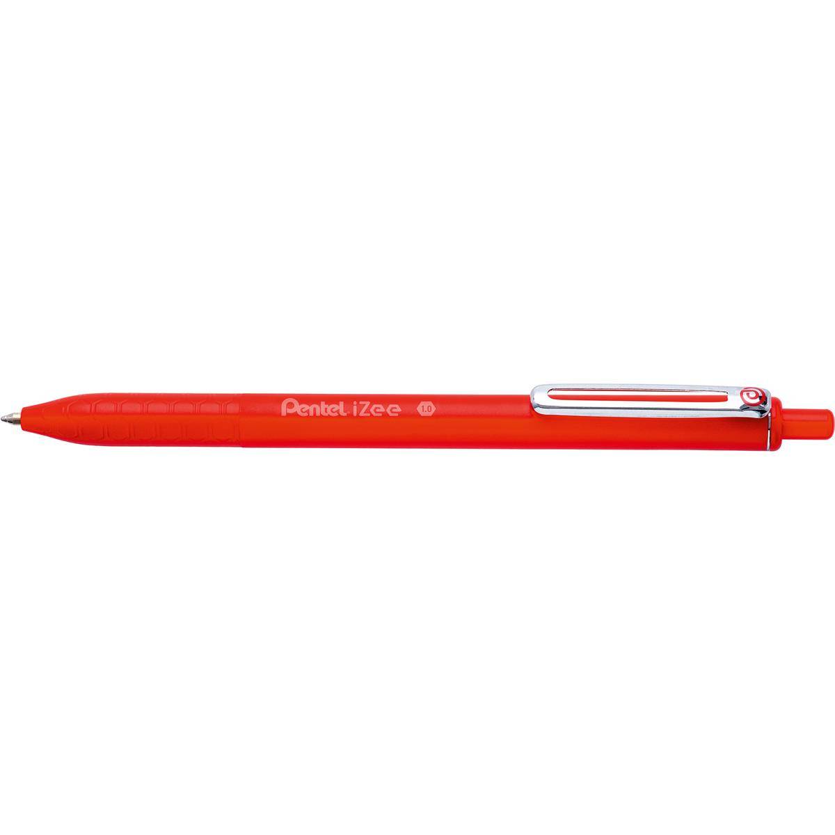 PentelBX470-B Pentel Druck-Kugelschreiber iZee, rot