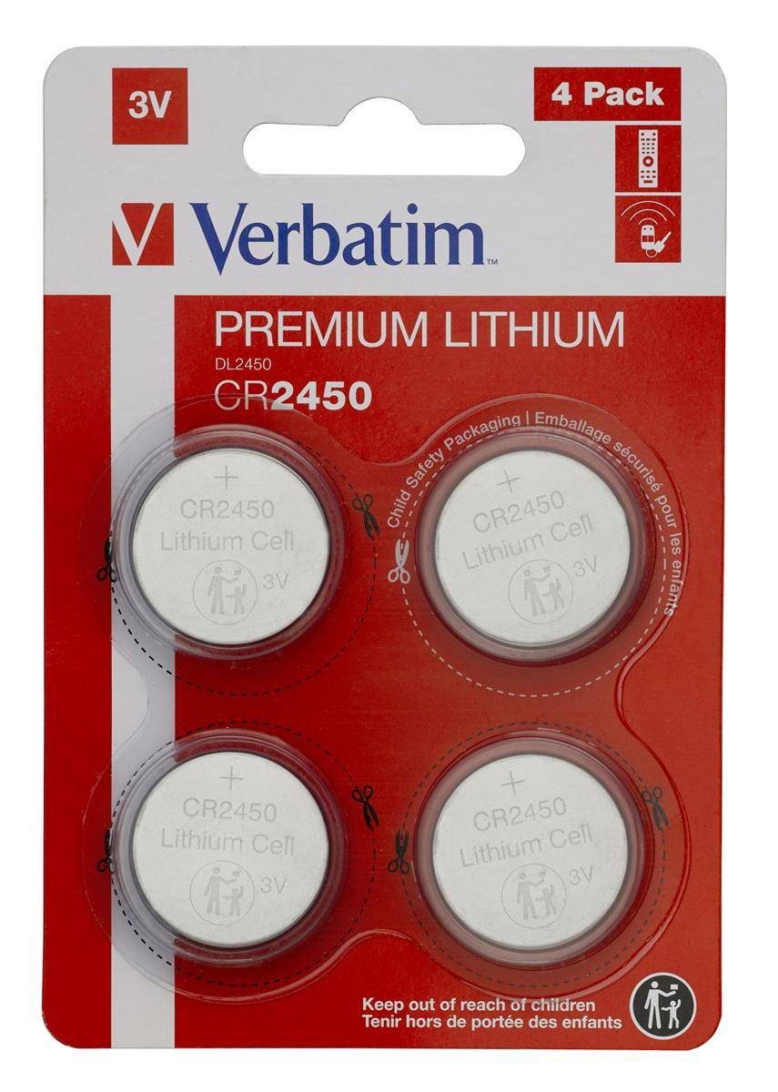Verbatim 49535 1x4 Verbatim CR 2450 Lithium Batterie 49535