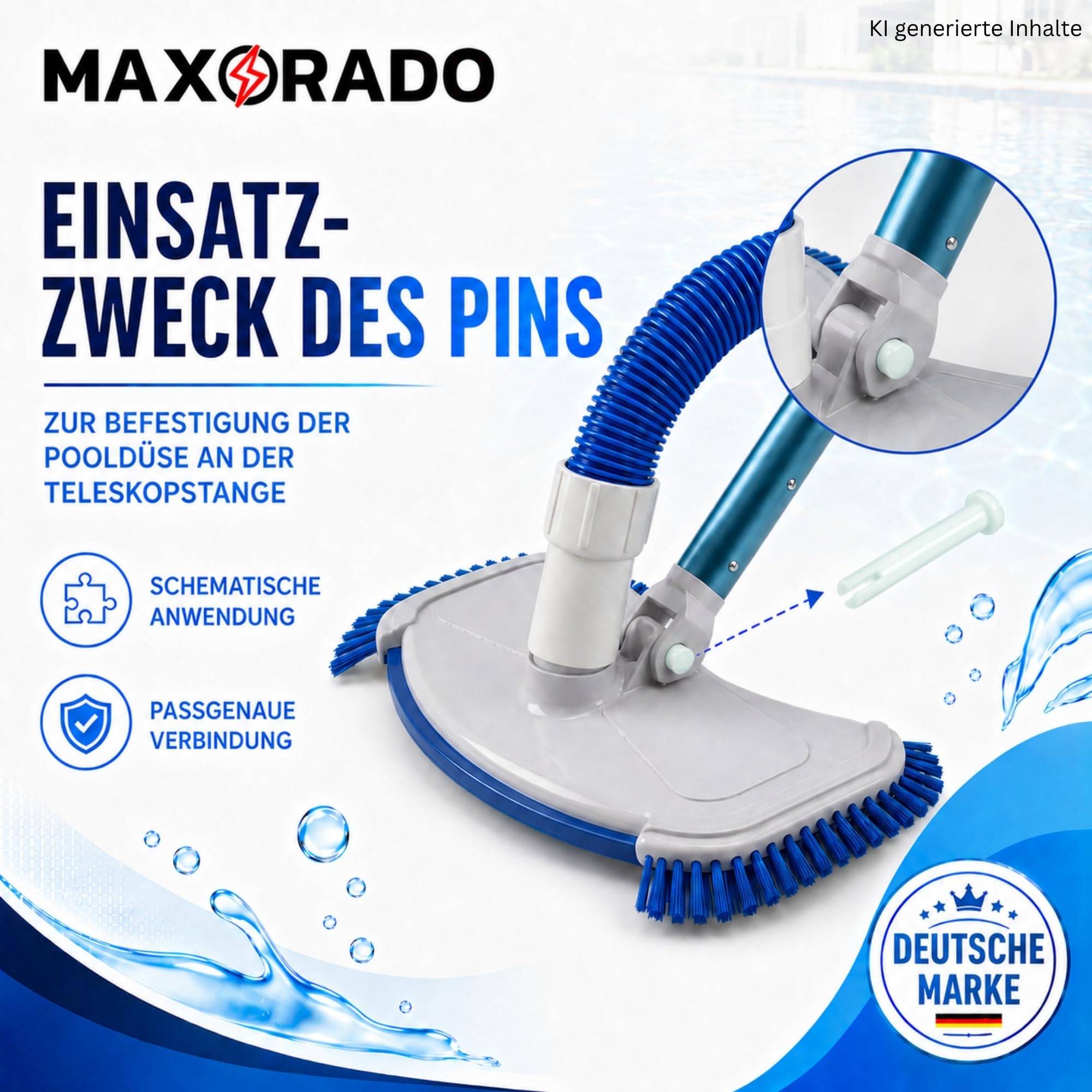 Pool Ersatzteile 5,3cm Stift Splint Pin Bodendüse passend für Intex Bestway