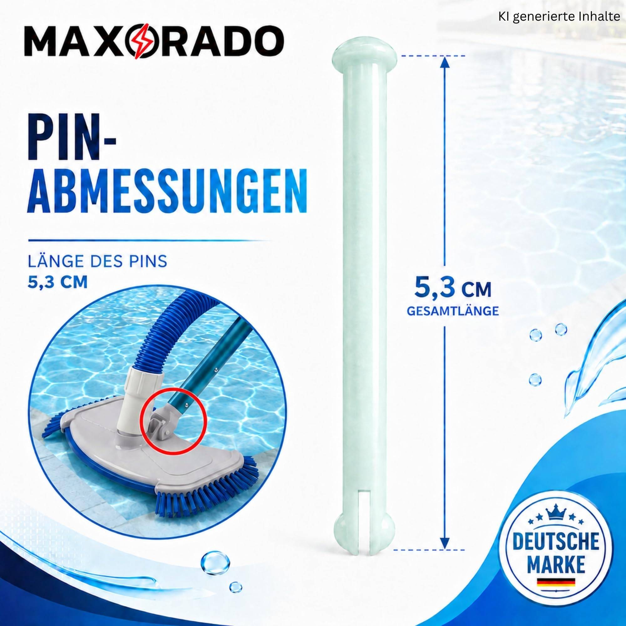Pool Ersatzteile 5,3cm Stift Splint Pin Bodendüse passend für Intex Bestway