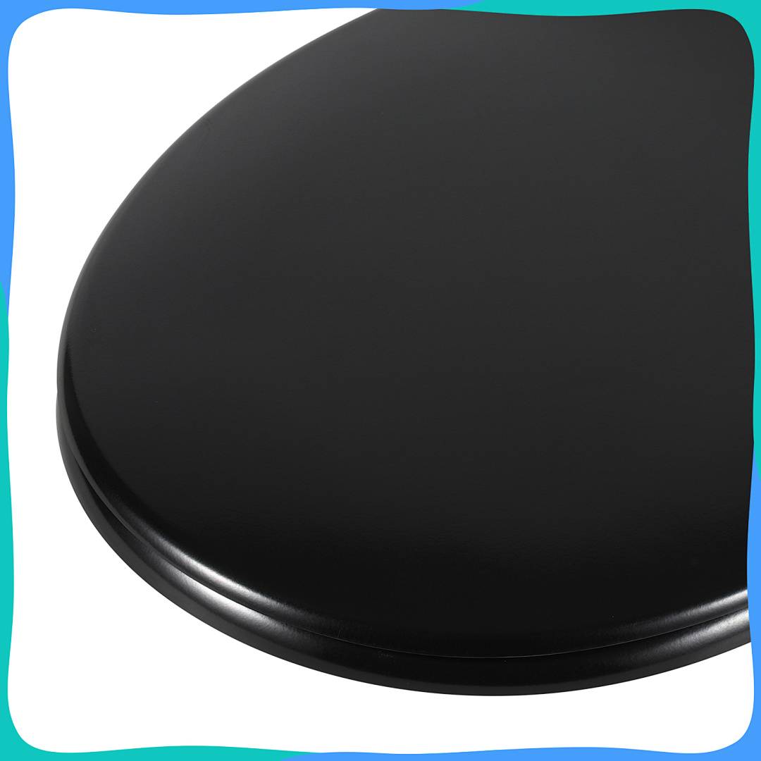 Duroplast Toilettendeckel mit SoftClose, Oval Matt Schwarz