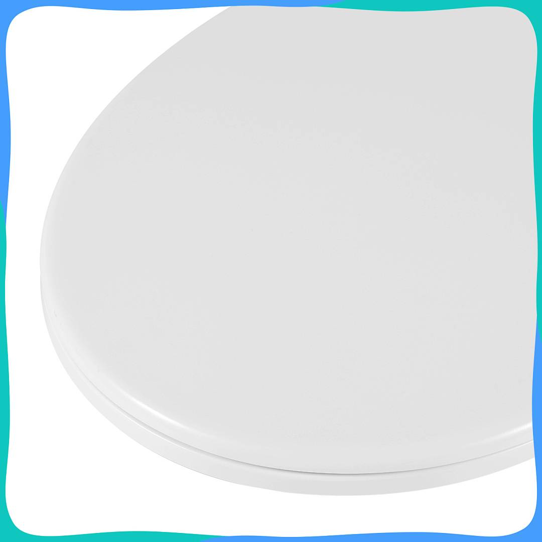 WC-Sitz Duroplast mit Absenkautomatik & Schnellverschluss, Oval Reinweiß