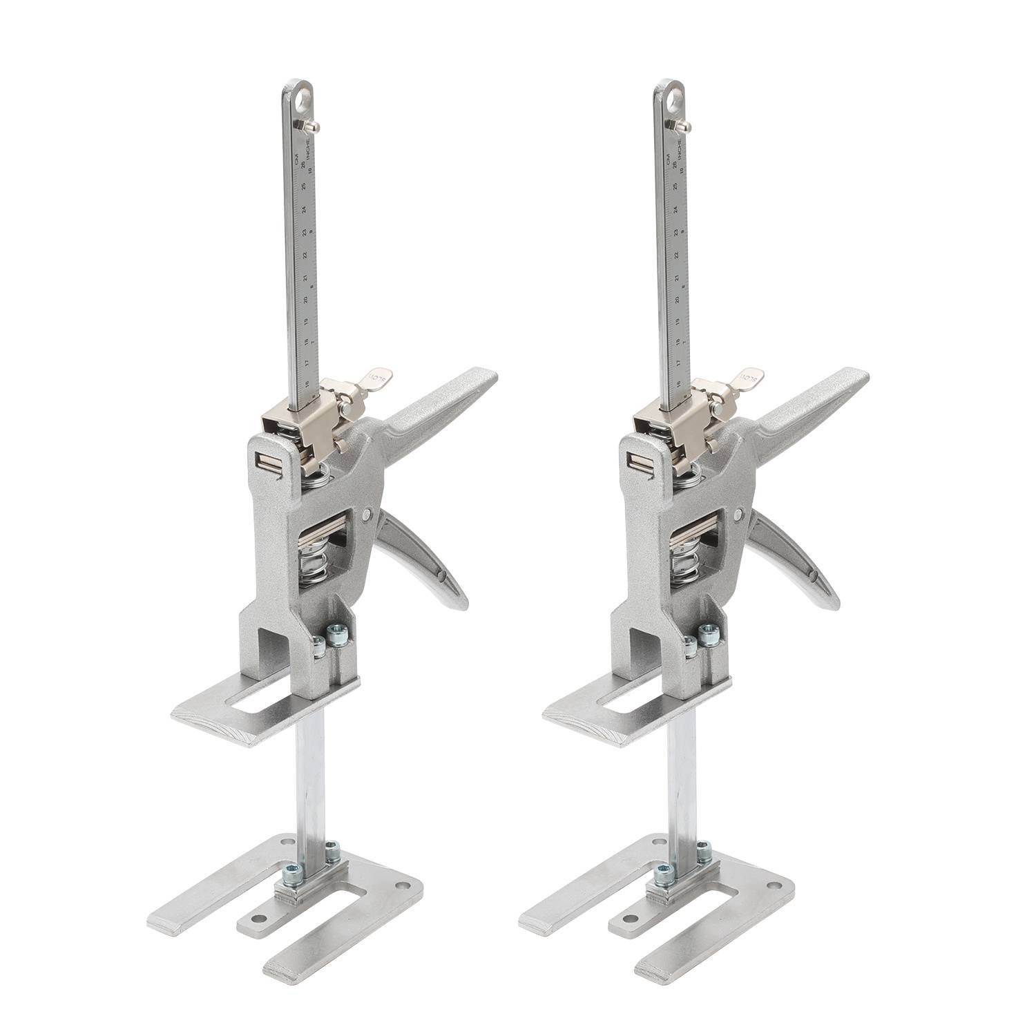 Möbelheber 2er Set, Arbeitssparender Hebearm Höhenversteller, Montagehilfe mit Schnell- und Feinabsenkung für Möbel Türen Platten