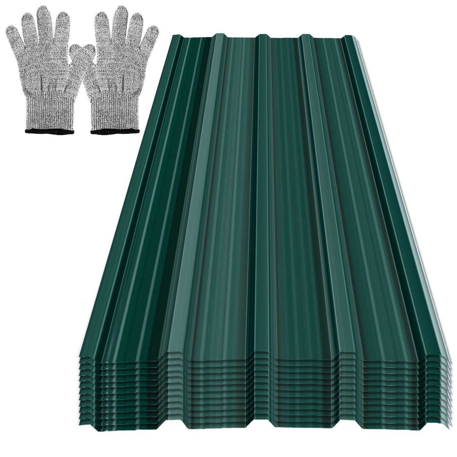 36er Trapezblech Dachplatten Anthrazit 129x46 cm, verzinktes Wellblech für Halle, Schuppen & Carport