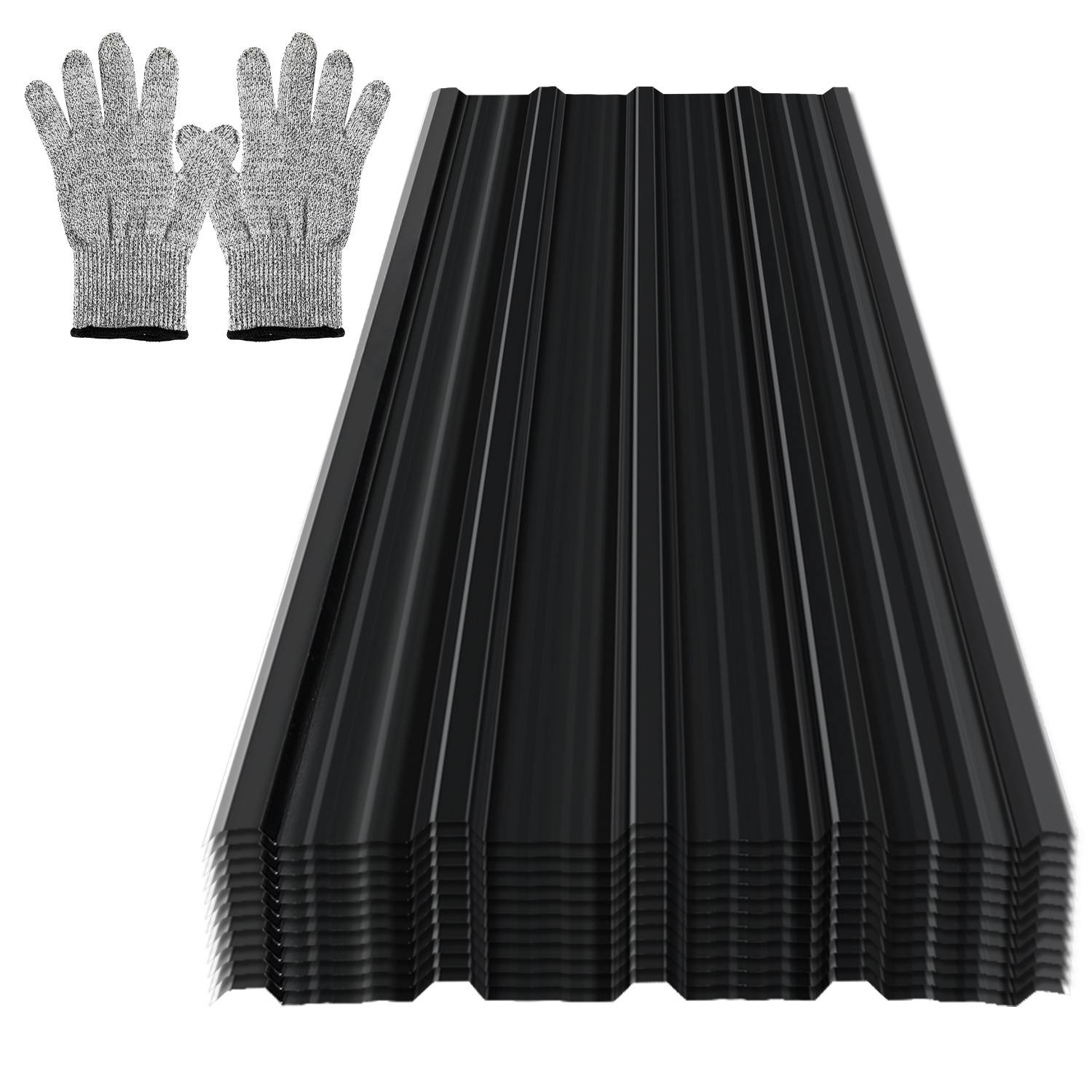 36er Trapezblech Dachplatten Grün 129x46 cm, verzinktes Dachblech für Halle, Carport & Schuppen