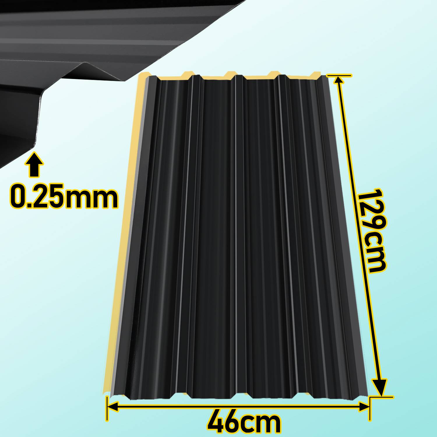 36er Trapezblech Dachplatten Grün 129x46 cm, verzinktes Dachblech für Halle, Carport & Schuppen