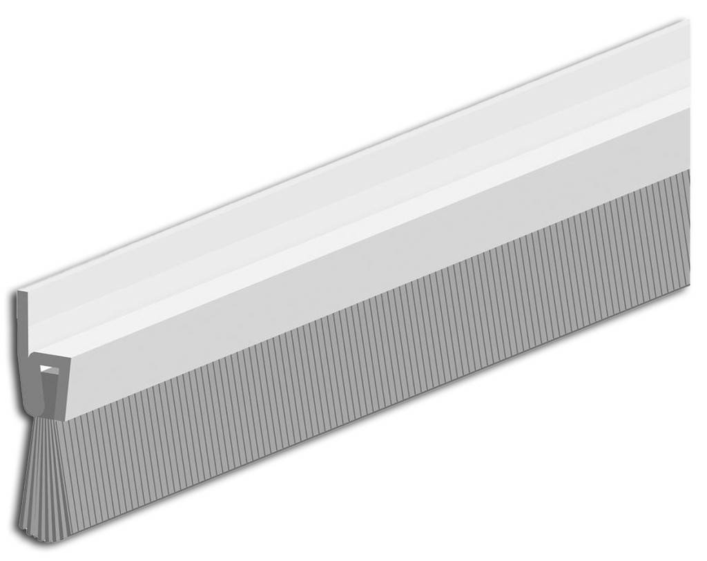 Türbodendichtung IBS 40AluminiumStrapazierfähige Bürste aus RosshaarZum zug- und staubfreien Abdichten von Türen und TorenUngebohrtGesamthöhe 40