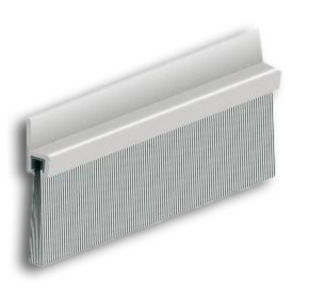 Türbodendichtung IBS 50AluminiumStrapazierfähige Bürste aus HartpolypropylenZum zug- und staubfreien Abdichten von Türen und TorenVorgebohrt für