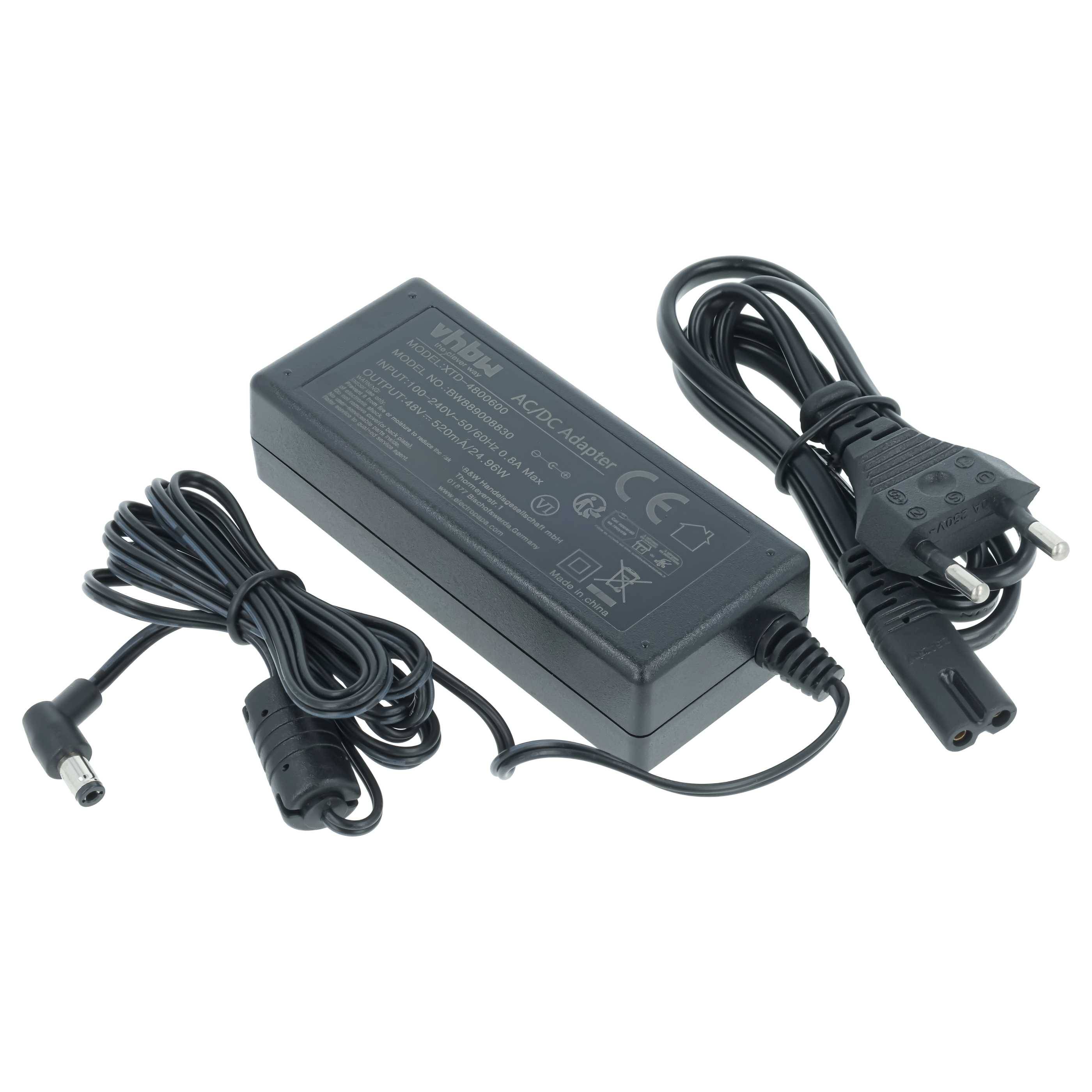 vhbw Netzteil Ersatz für Polycom 2200-49760-122 für Festnetz-Telefon | Haustelefon - 277 cm