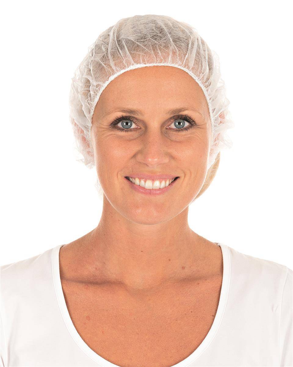 10x Hygonorm 12649 Baretthauben Bettina Light weiß ø 53 cm PP Beutel