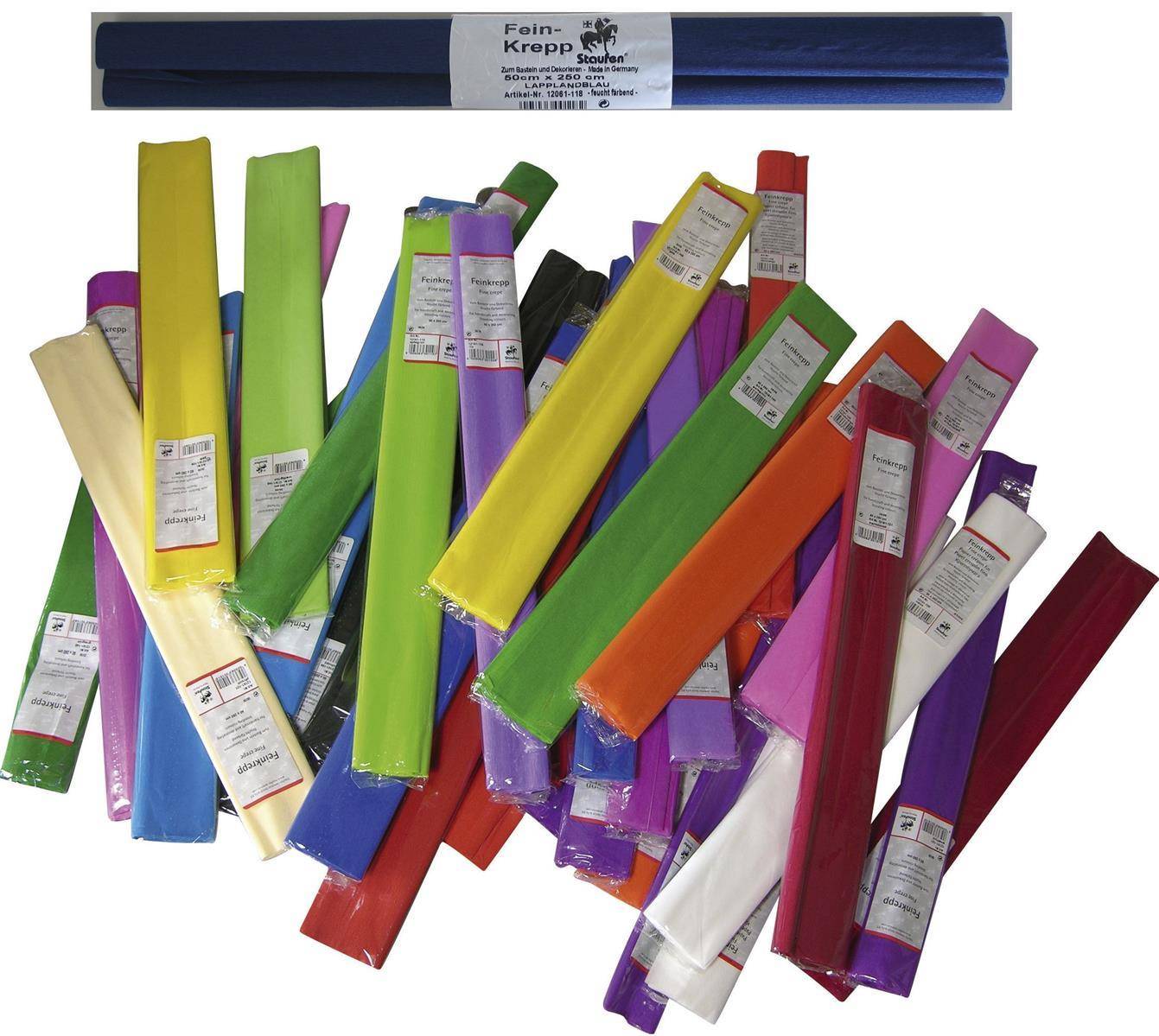 10x Werola 12061154 Krepppapier 50 x 250 cm primel