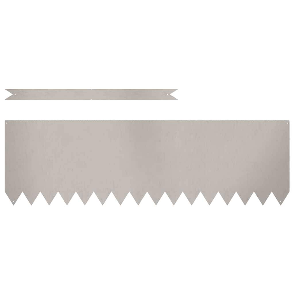 vidaXL Raseneinfassung 20 pcs 100 x 0,05 x 30 cm Wetterfeststahl