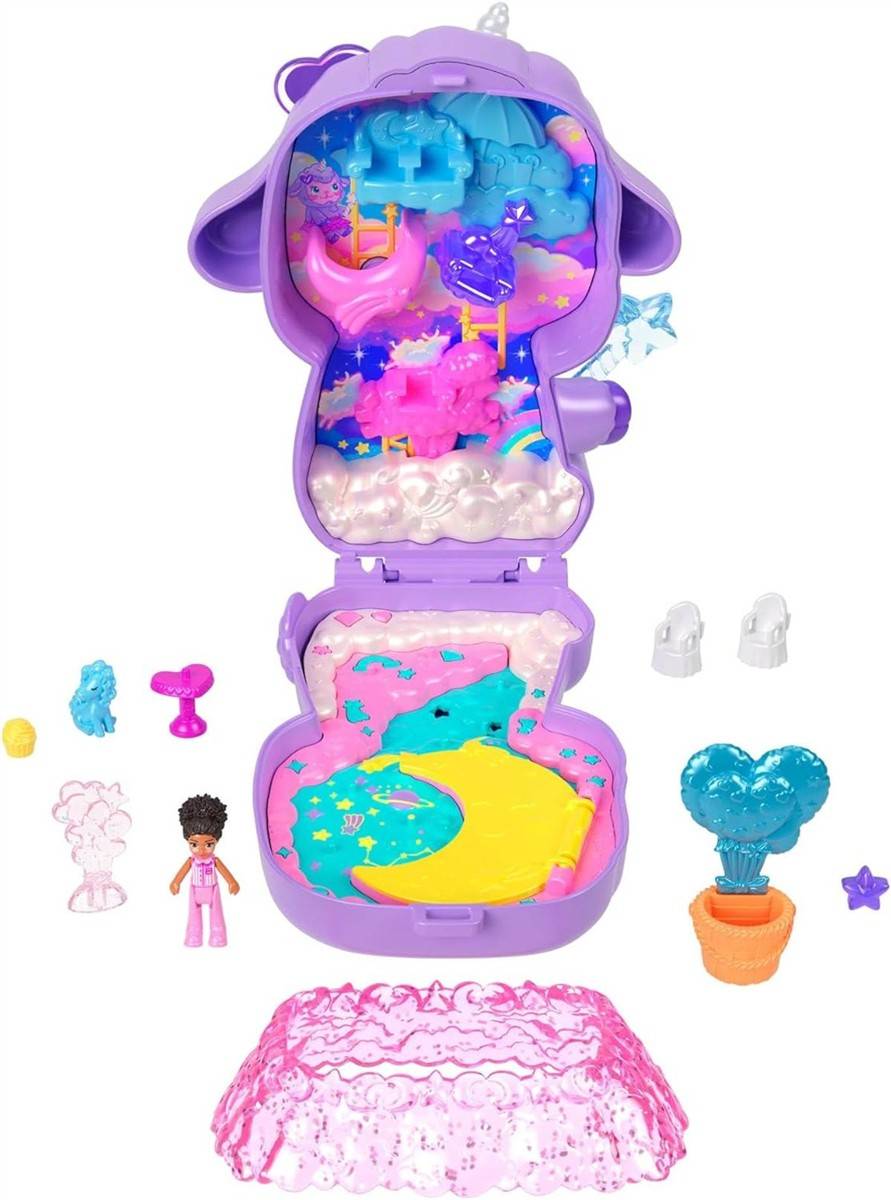Polly Pocket Puppen Spielset Traumland-Schatulle Lammform 4+ JCB15