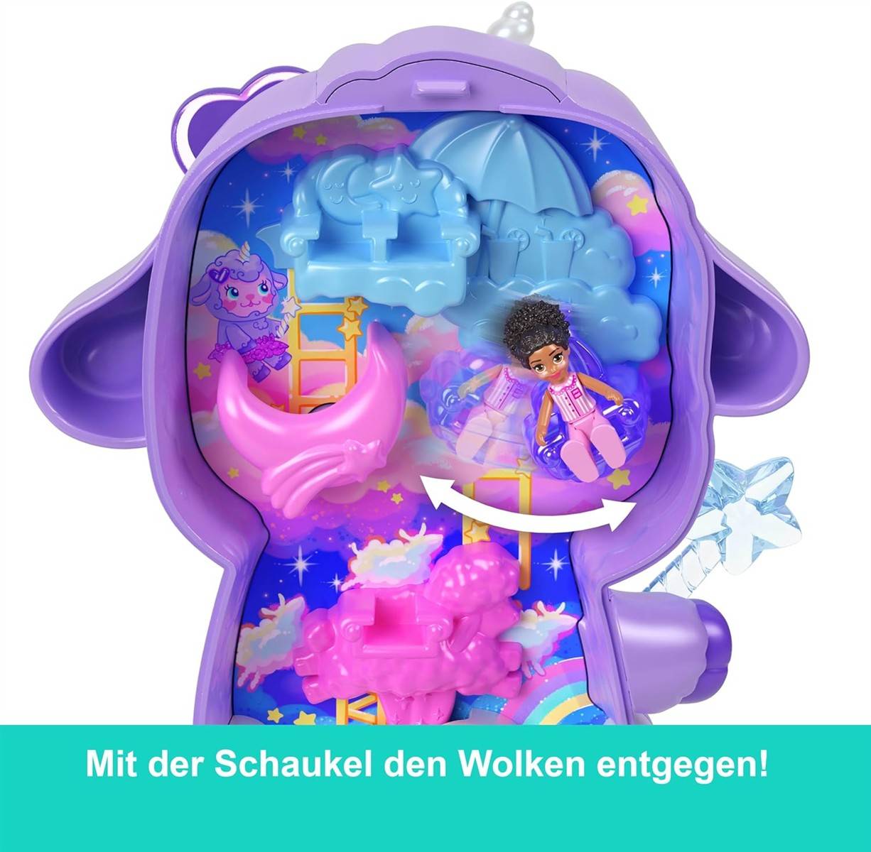 Polly Pocket Puppen Spielset Traumland-Schatulle Lammform 4+ JCB15