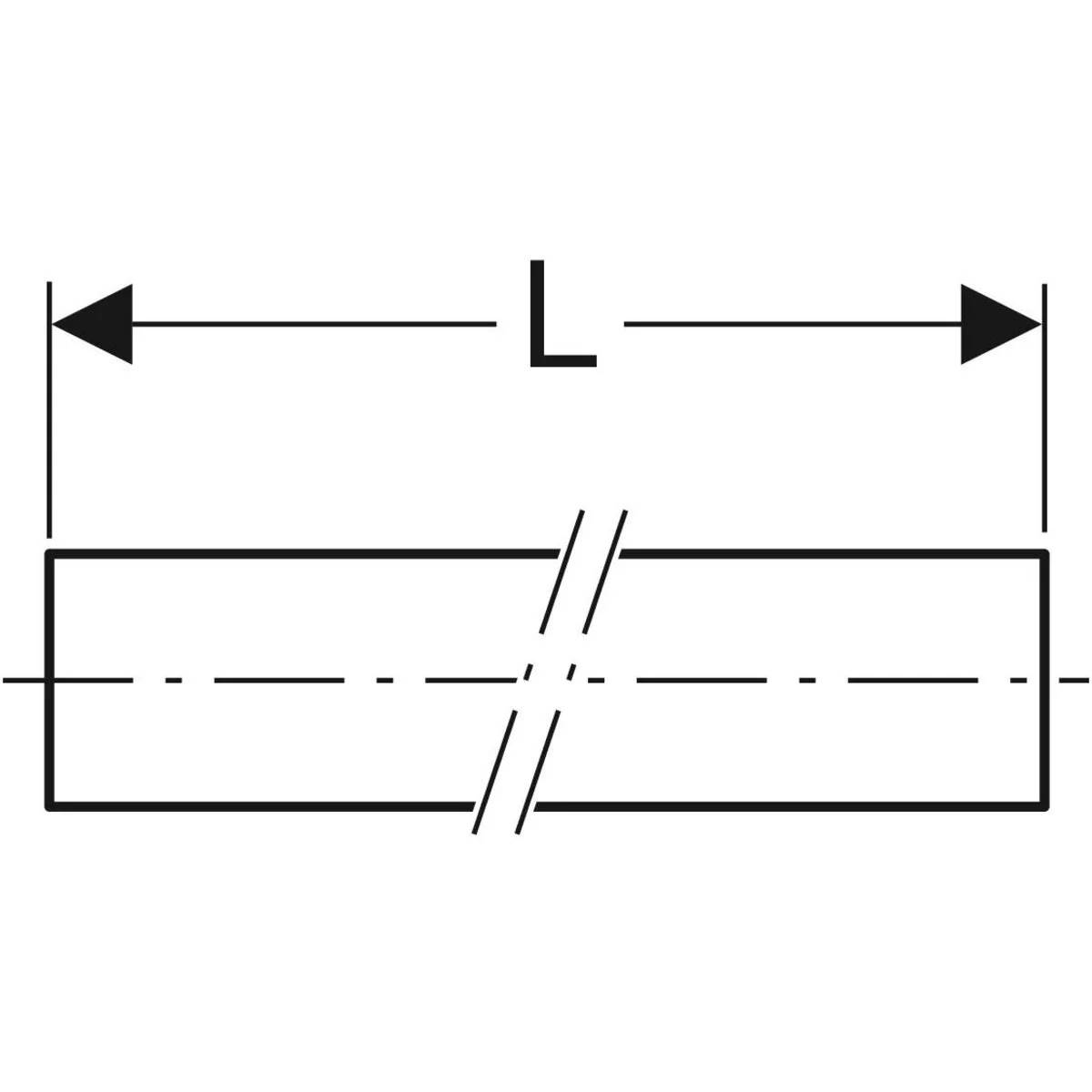 Geberit Edelstahl-Systemrohr Mapress, 1.4401, Ø108mm, 2,0mm Wandstärke, Stange mit 6m, 1 Stk.