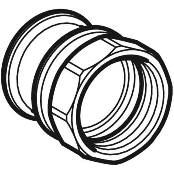 Geberit Gas-Übergang Mapress Kupfer Gas, Ø28mm x Rp1", Press x Innengewinde, 1 Stk.