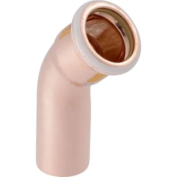 Geberit Gas-Bogen Mapress Kupfer Gas, 45°, Ø28mm, mit Einschubende, Press, 1 Stk.