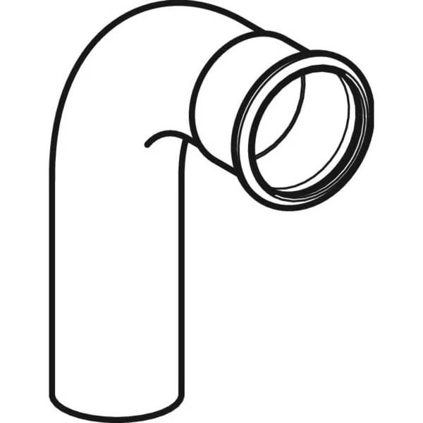 Geberit Gas-Bogen Mapress Kupfer Gas, 90°, Ø28mm, mit Einschubende, Press, 1 Stk.