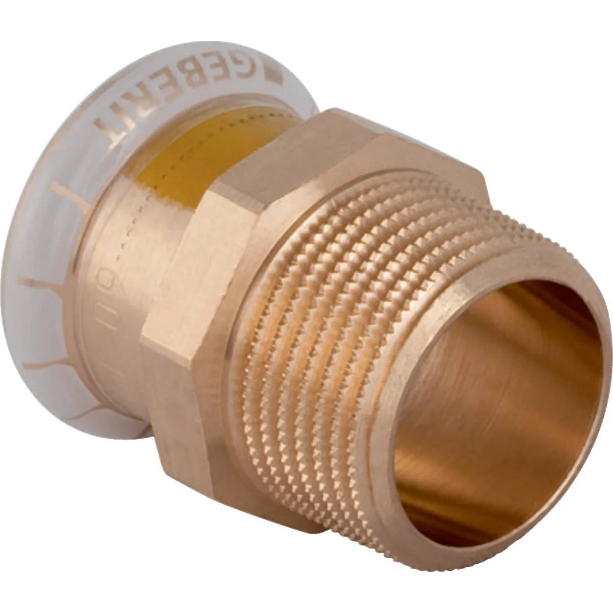 Geberit Gas-Übergang Mapress Kupfer Gas, Ø15mm x R1/2", Press x Außengewinde, 1 Stk.