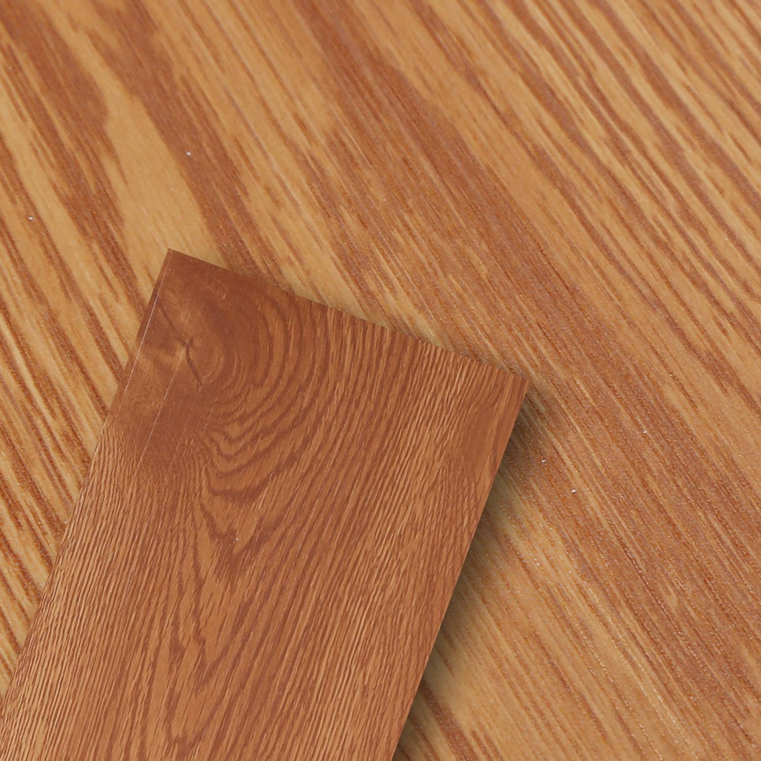 5m² PVC Vinylboden Bodenbelag Vinyl Laminat Selbstklebend Dielen Planke Rutschfest Wasserfest 35 Stück Vinyl-Dielen Holzmaserung Dielen (Holzbraun)