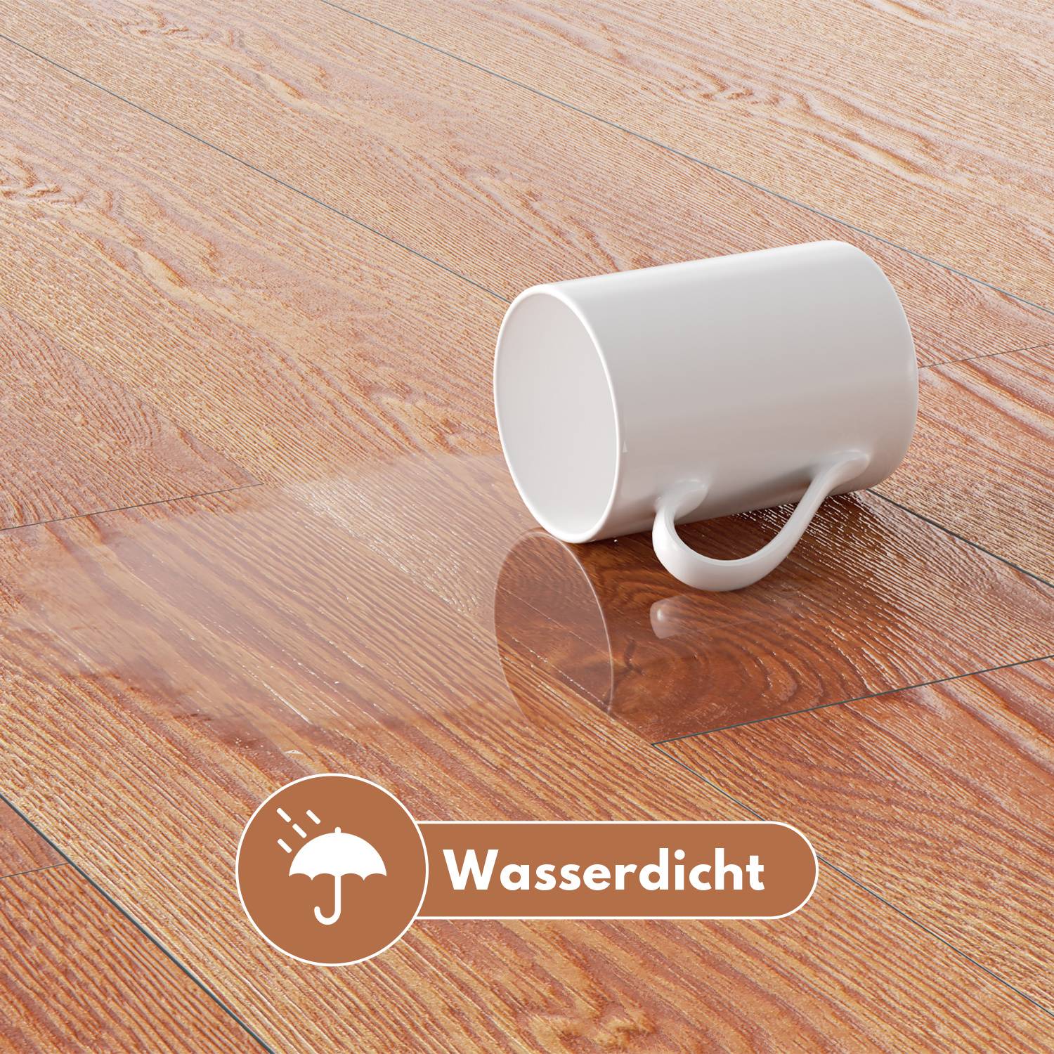 10m² PVC Vinylboden Bodenbelag Vinyl Laminat Selbstklebend Dielen Planke Rutschfest Wasserfest 70 Stück Vinyl-Dielen Holzmaserung Dielen (Holzbraun)