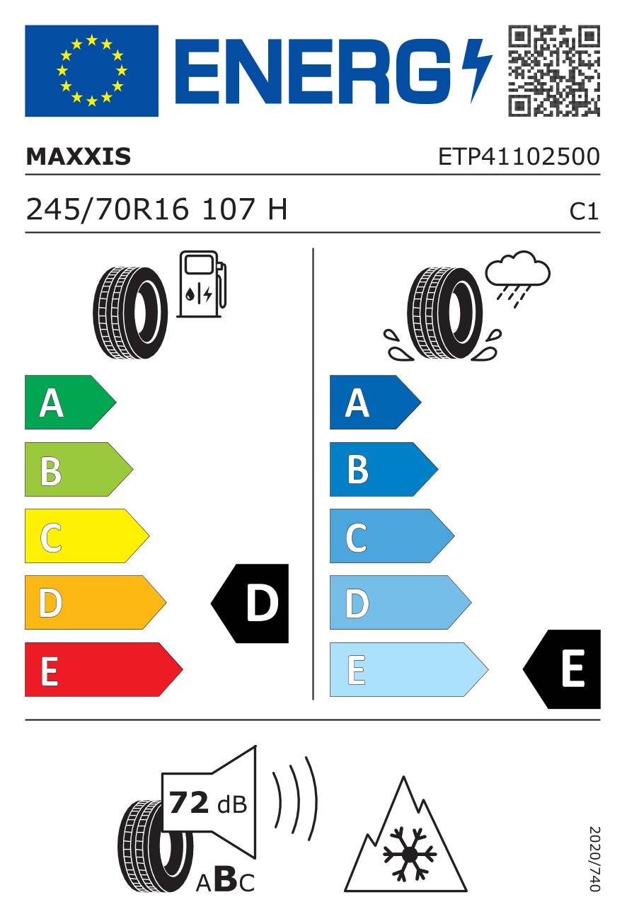 MAXXIS Winterreifen 245/70 R16 TL 107H MA-SW VICTRA SNOW SUV M+S 3PMSF
