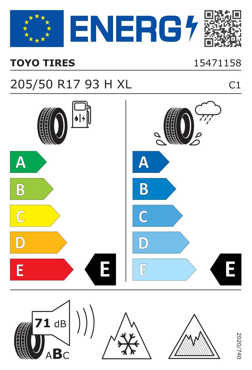 TOYO Winterreifen 205/50 R17 TL 93H OBSERVE GSI-6 HP XL NORDIC COMPOUND BSW M+S 3PMSF
