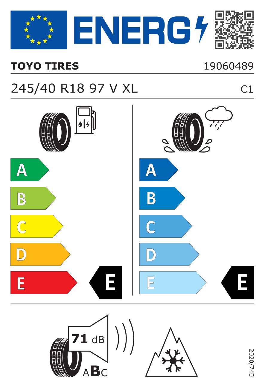 TOYO Winterreifen 245/40 R18 TL 97V OBSERVE GSI-6 HP XL NORDIC COMPOUND BSW M+S 3PMSF