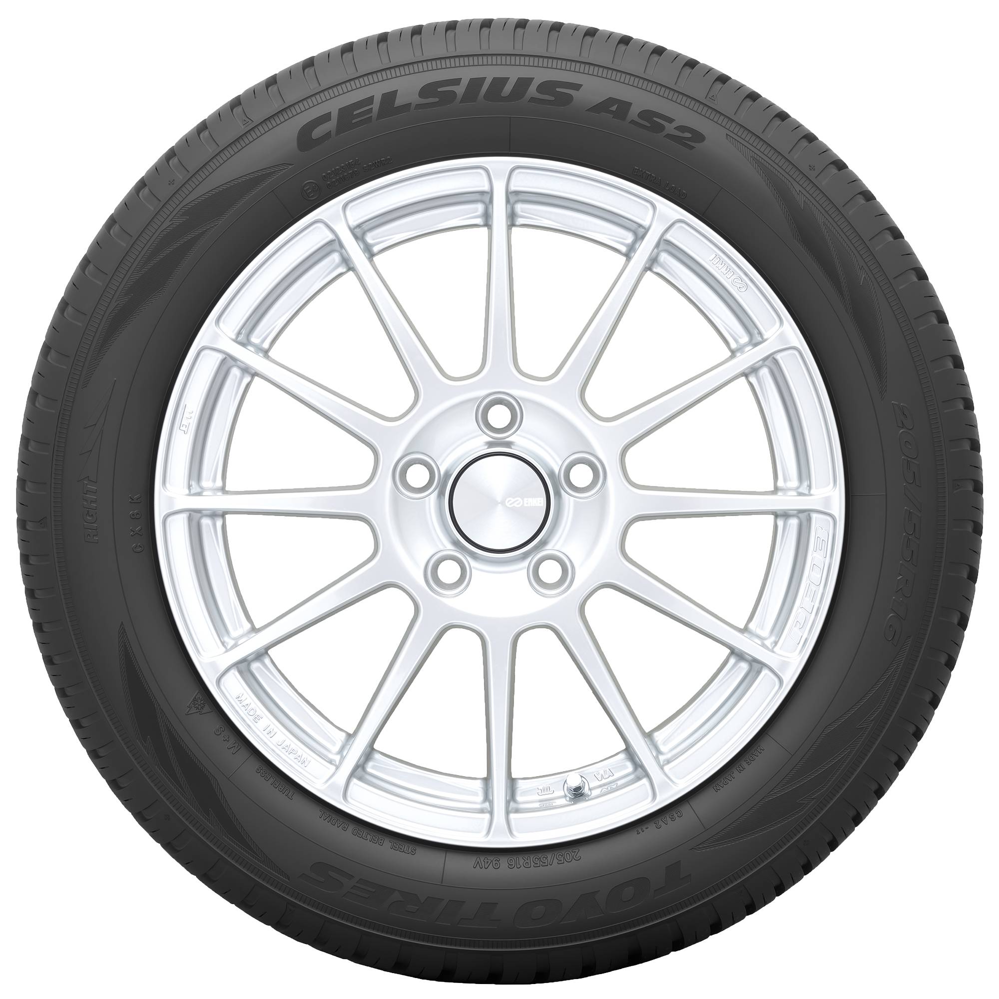 TOYO Ganzjahresreifen 205/45 R17 TL 88W CELSIUS AS2 XL MFS BSW M+S 3PMSF