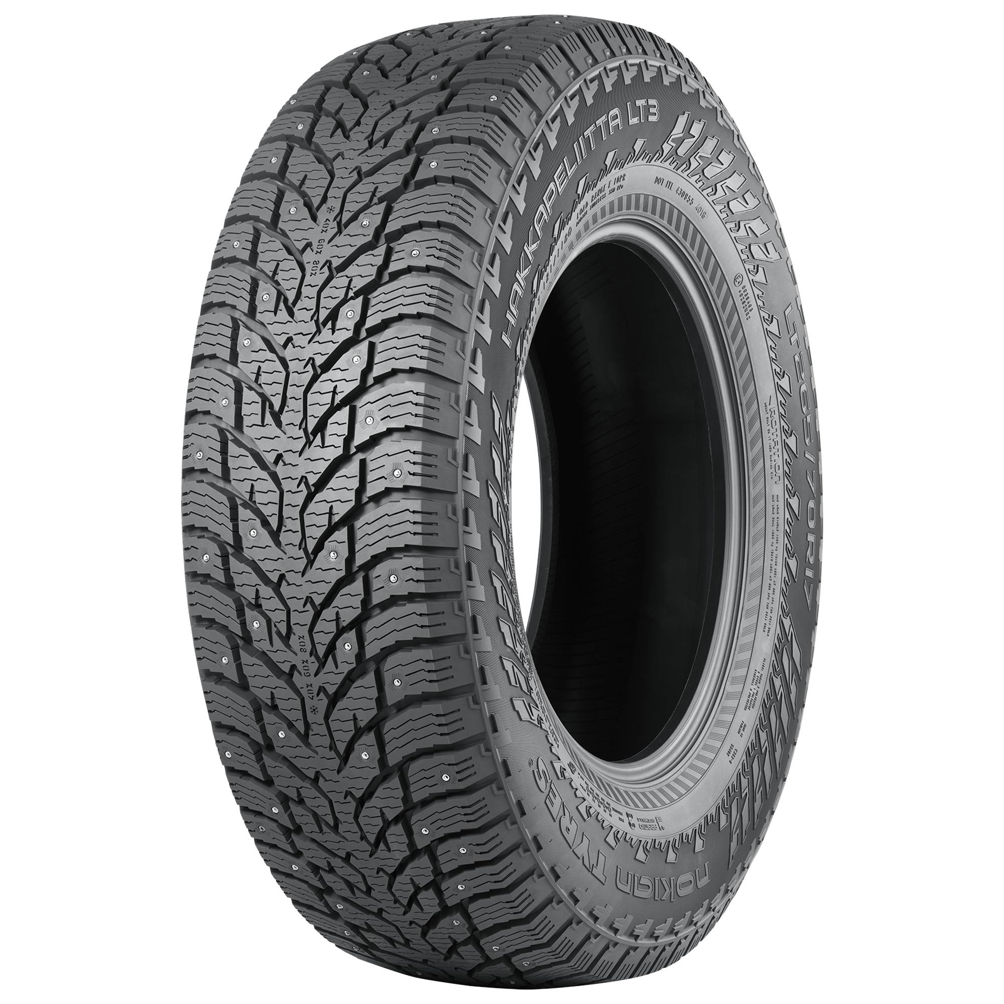 NOKIAN Winterreifen 265/70 R17 TL 121/118Q NOKIAN HAKKAPELIITTA LT3 STUDDABLE M+S 3PMSF