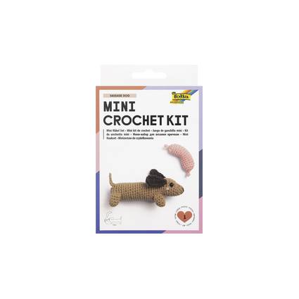 folia Mini-Häkelset "SAUSAGE DOG"