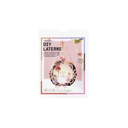 folia DIY Laternen-Bastelset Tiny Dancers, metallic-roségold