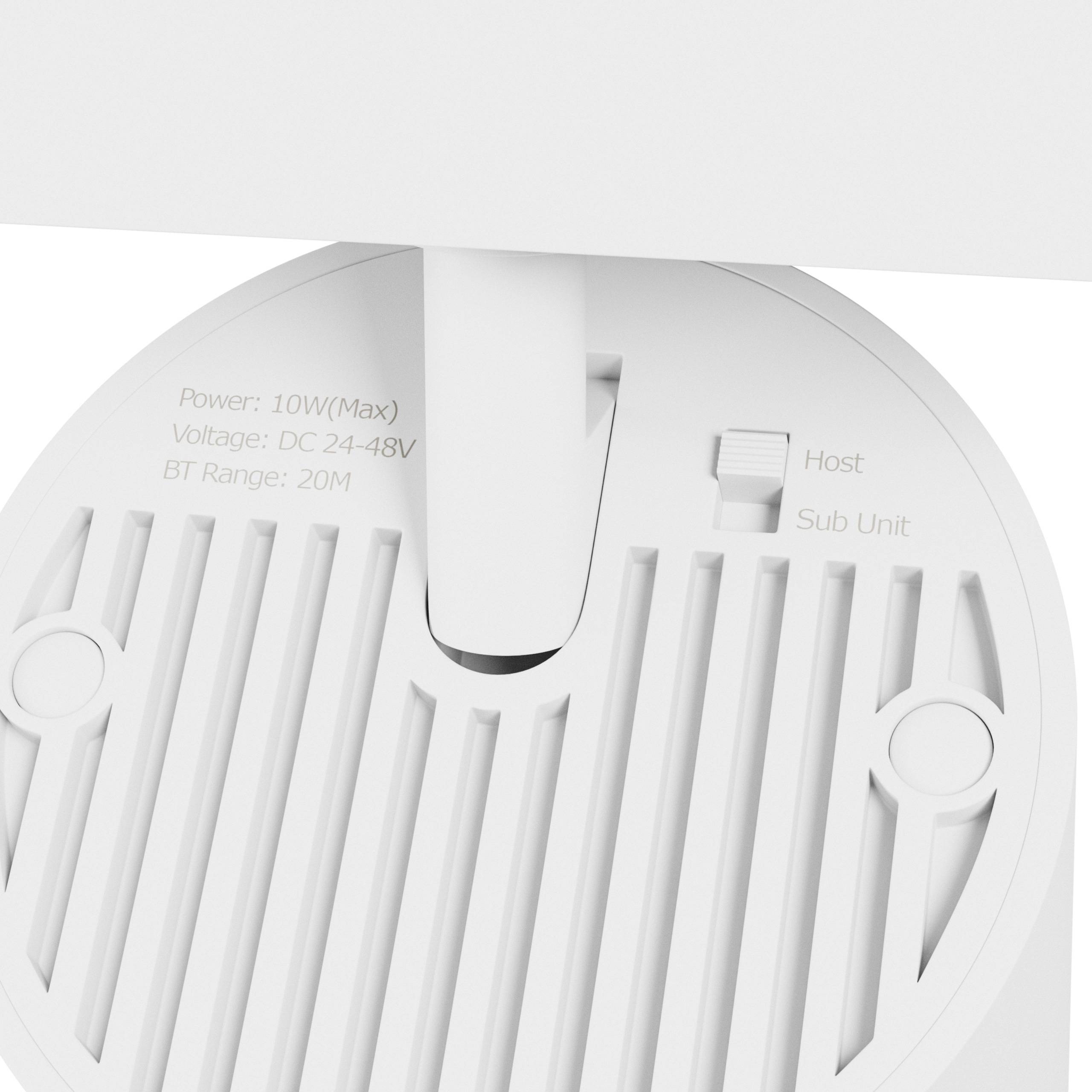 Speaker Bluetooth Lautsprecherbox LED Stromschienenstrahler 48V 10W Weiß