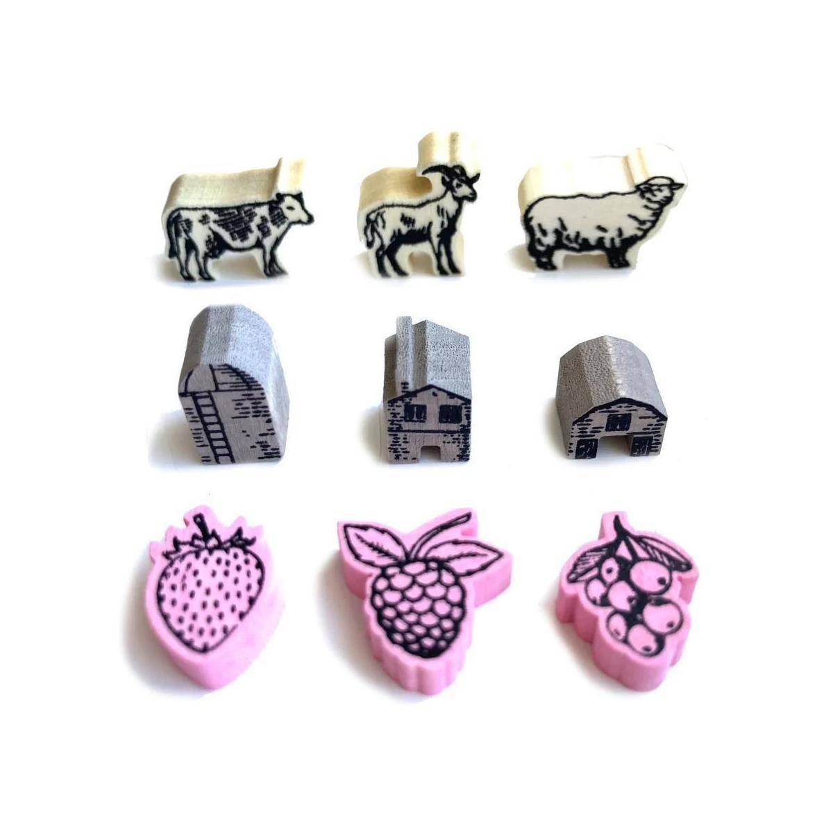 RTID0005 - Fromage - Deluxe Upgrade Wooden Tokens