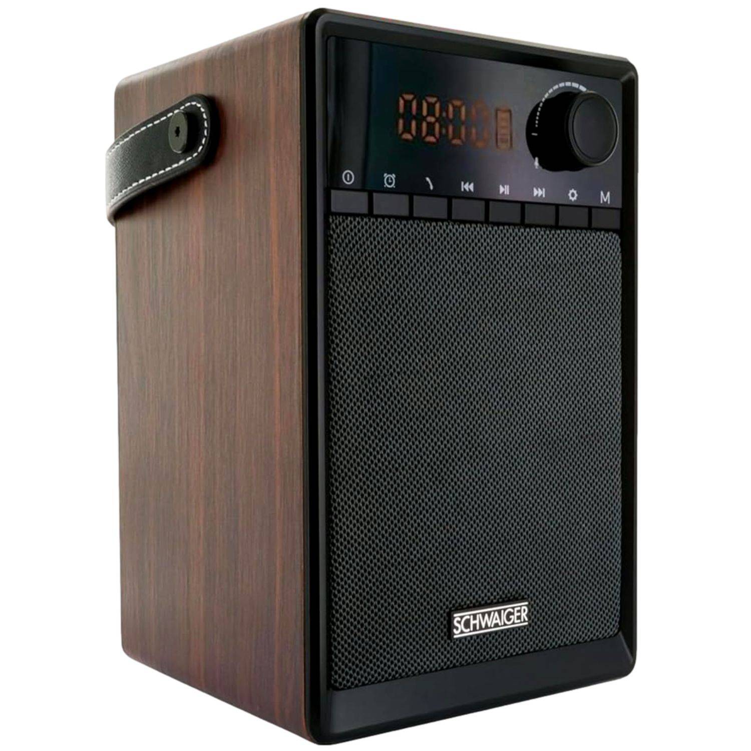Radiowecker tragbar mit Bluetooth Lautsprecher AUX