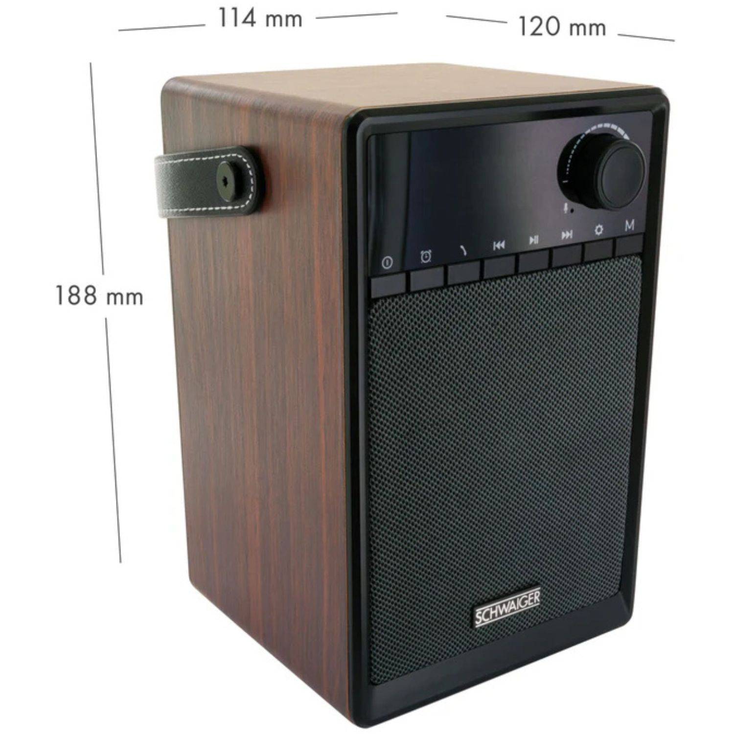 Radiowecker tragbar mit Bluetooth Lautsprecher AUX