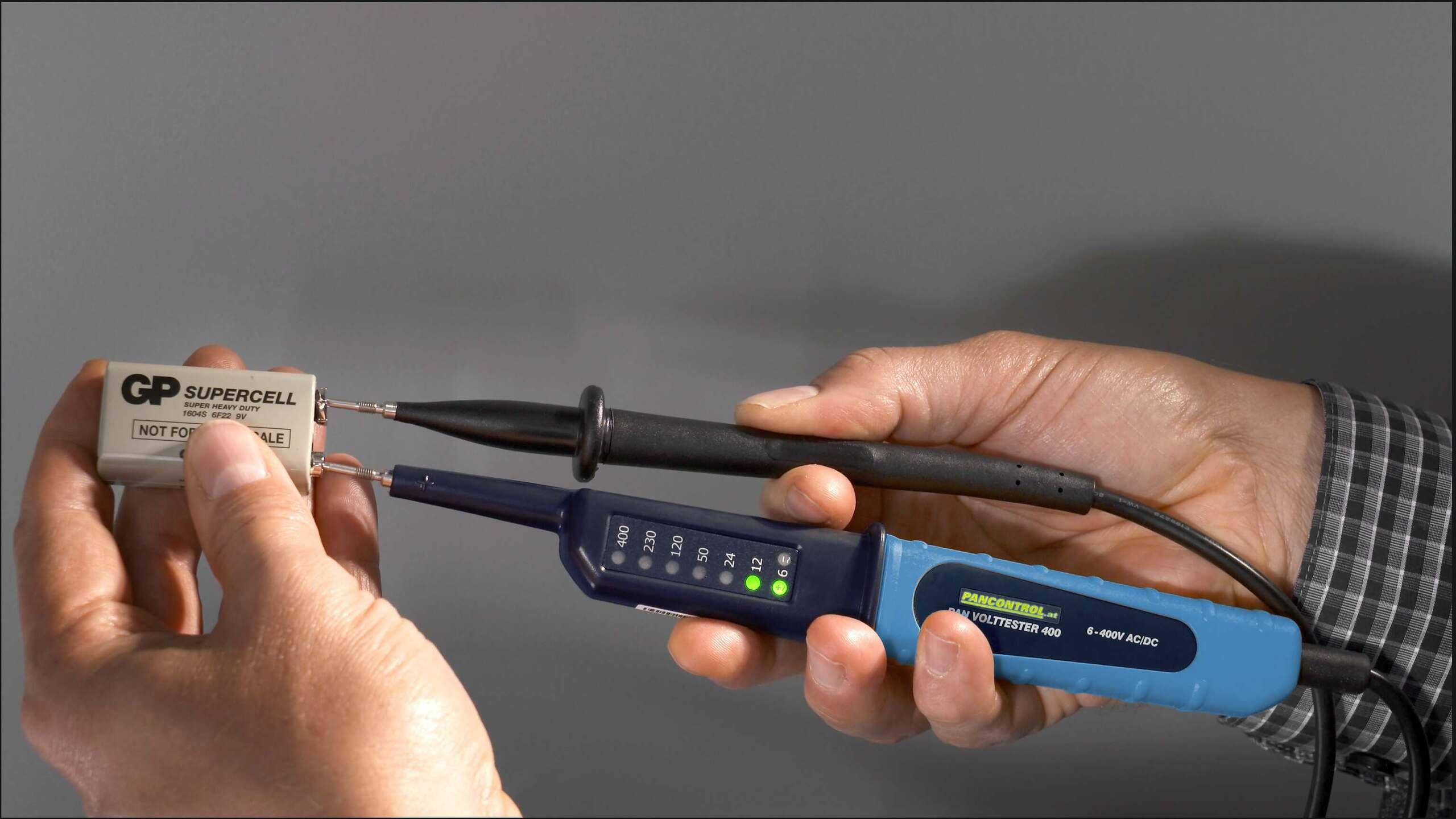 Pancontrol VOLTTESTER 400, batterieloser zweipoliger Spannungsprüfer, 6-400V