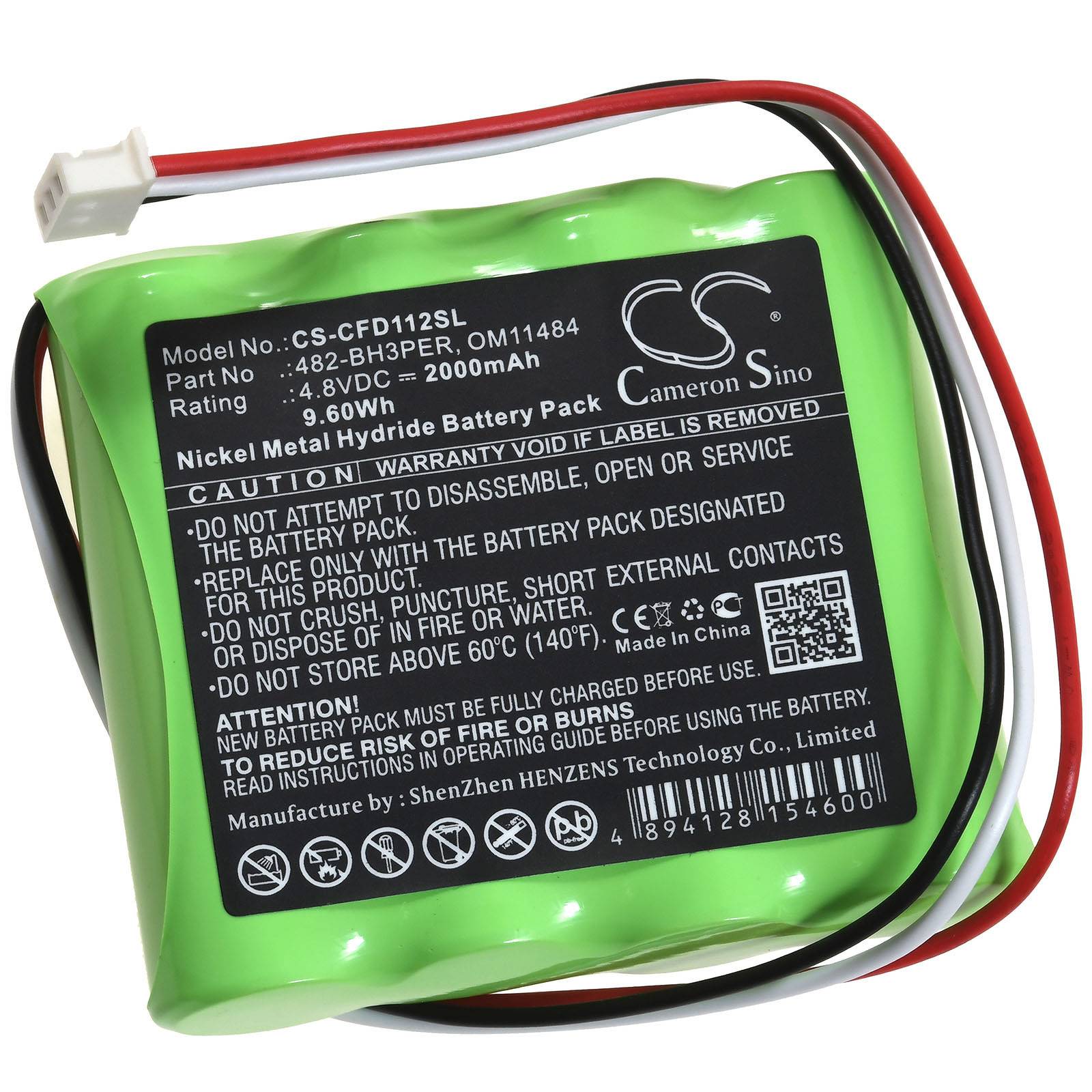 Powery Akku für Messgerät Chatillon DFS2, 4,8V, NiMH