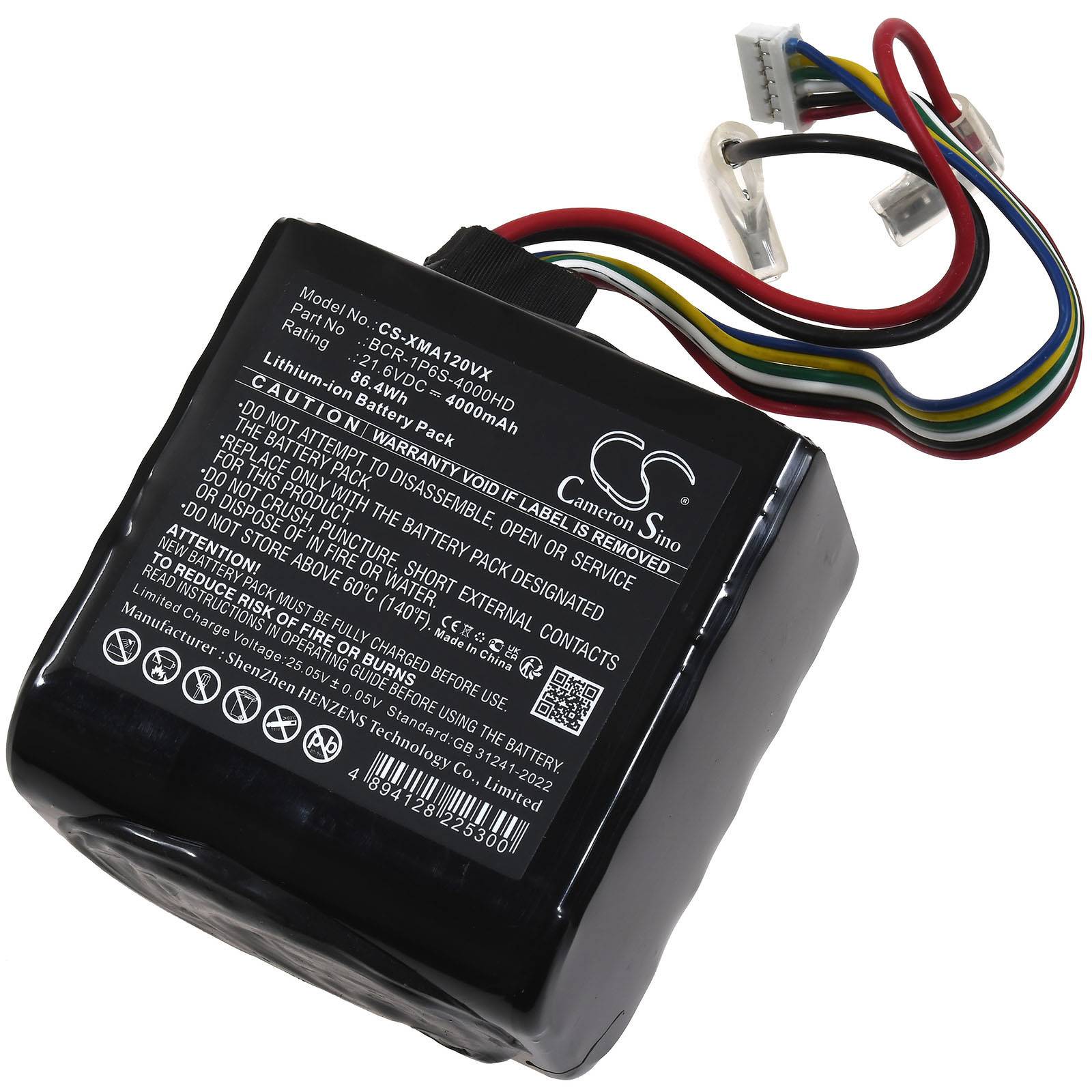Powery Akku passend für Roborock A10 Ultra E A10 Ultra B Staubsauger Typ BCR-1P6S-4000HD, 21,6V, Li-Ion