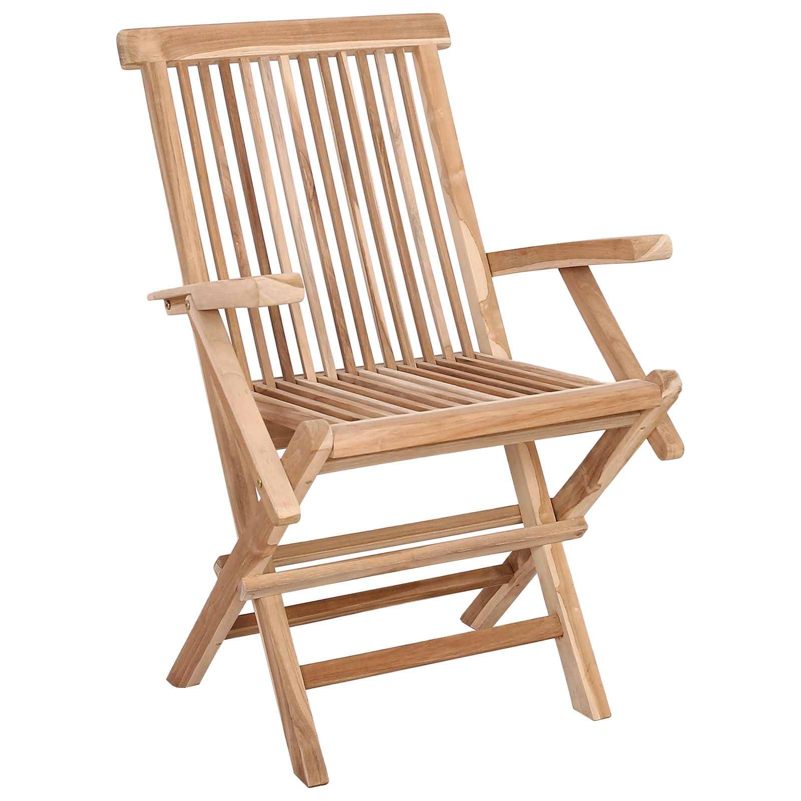 vidaXL Gartenmöbel Set 5 Stk. Natur Massivholz Teak